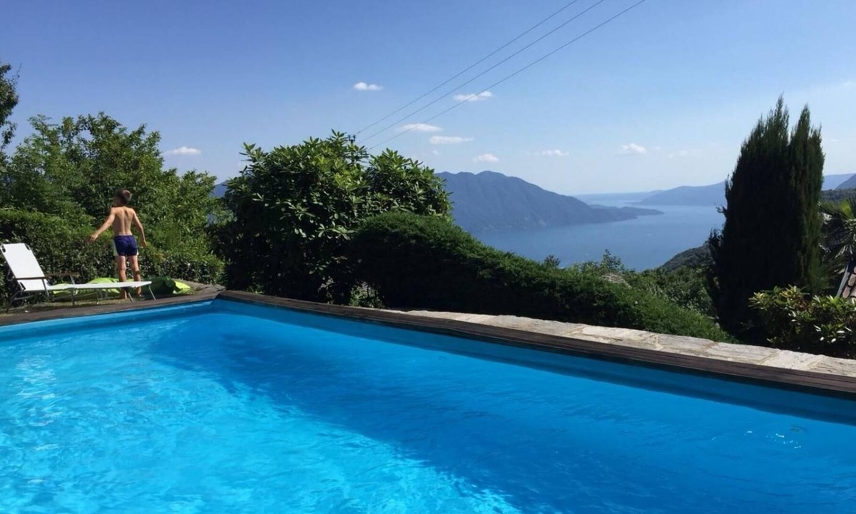 Trarego House | 3½ room rustico with private pool and wonderful lake view
