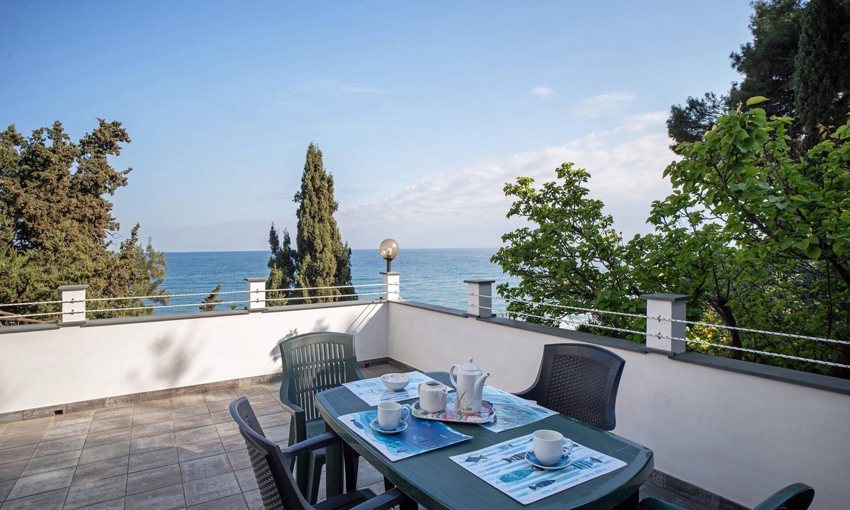 San Lorenzo al Mare Apartment | Apartment 'Alba Marina' with Sea View, Private Terrace and Wi-Fi