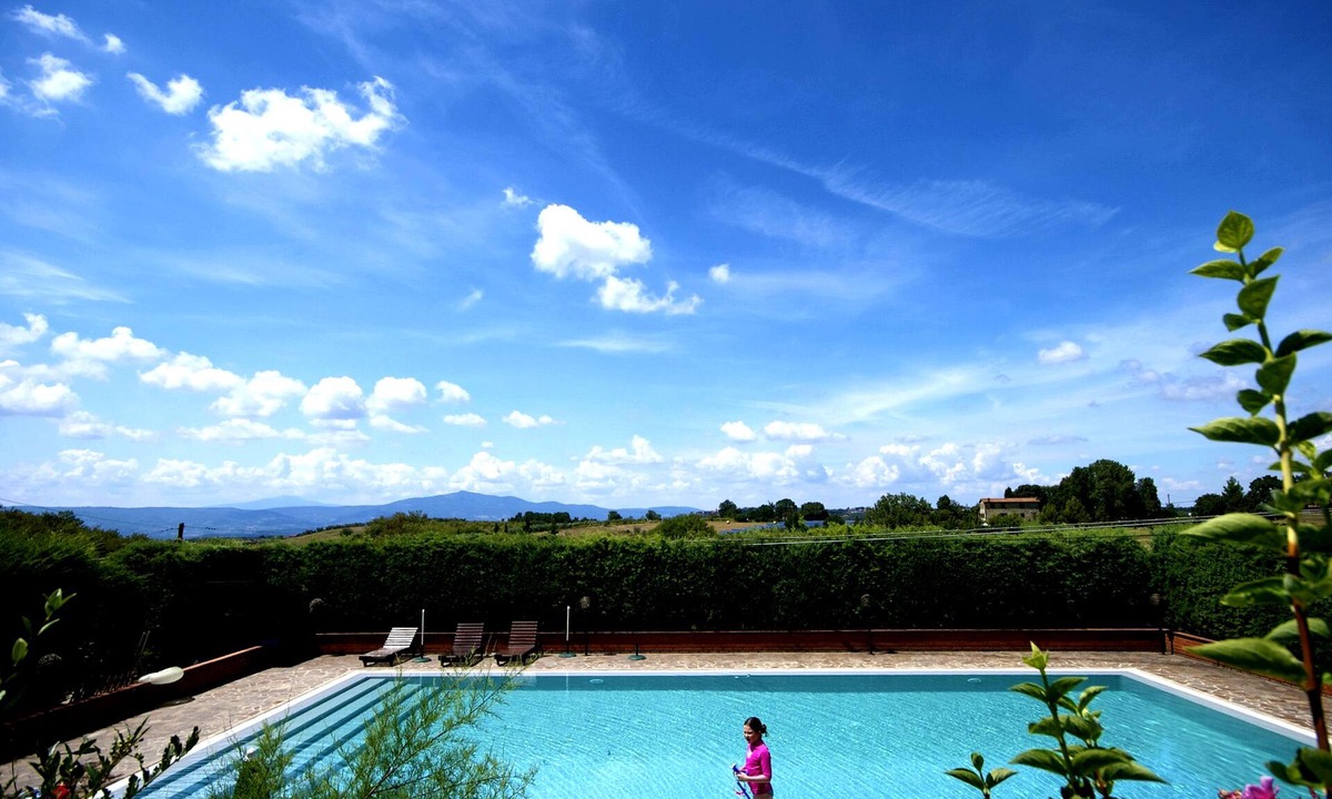 Montegabbione Apartment | Apartment with fantastic view on the ground of organic farm, infinity pool