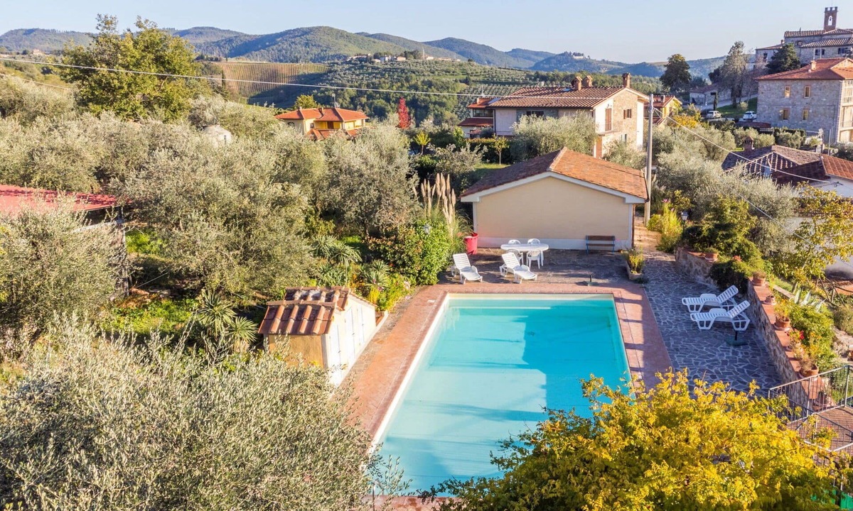 Rietine House | Cosy apartment in villa with WIFI, private pool, TV, terrace, pets allowed and panoramic view