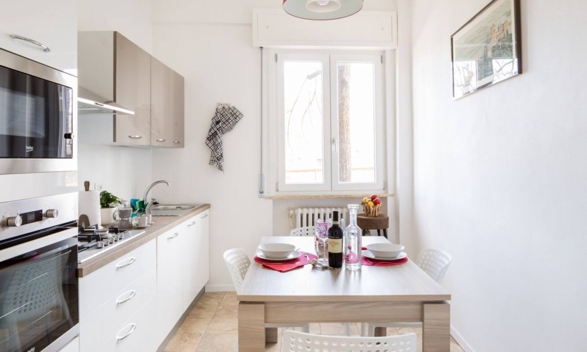Pablo Apartment | GuestHost - The apartment is located on the raised ground floor of a building with an elevator, not suitable for the disabled. There are steps to access the elevator.In 66 square meters of space, it comfortably accommodates four people with a double bedr