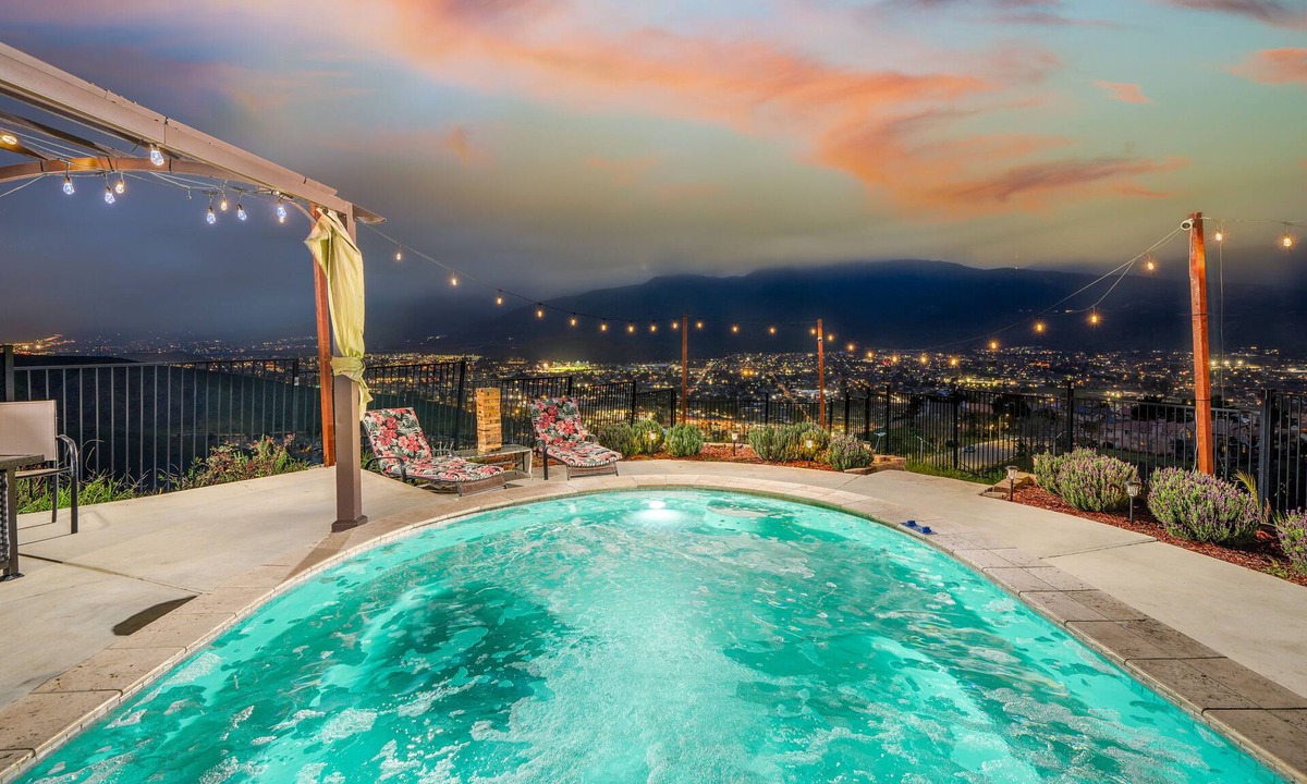 San Bernardino House | Hilltop Retreat with Heated Pool + Spectacular Views