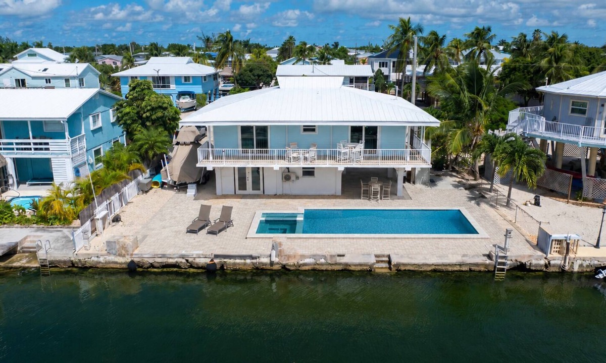 Cudjoe Key House | Open Water Views, NEW Pool, Elevator & Easy Boating from Modern Canal Home