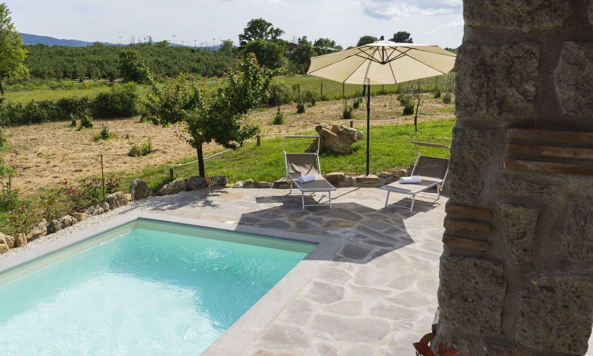 Sutri House | Stunning private villa for 4 guests with private pool, A/C, WIFI, TV, terrace and panoramic view