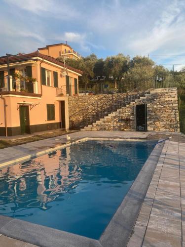 Rezza Apartment | Villa swimming pool Ca'Du'Ma' Portofino view est
