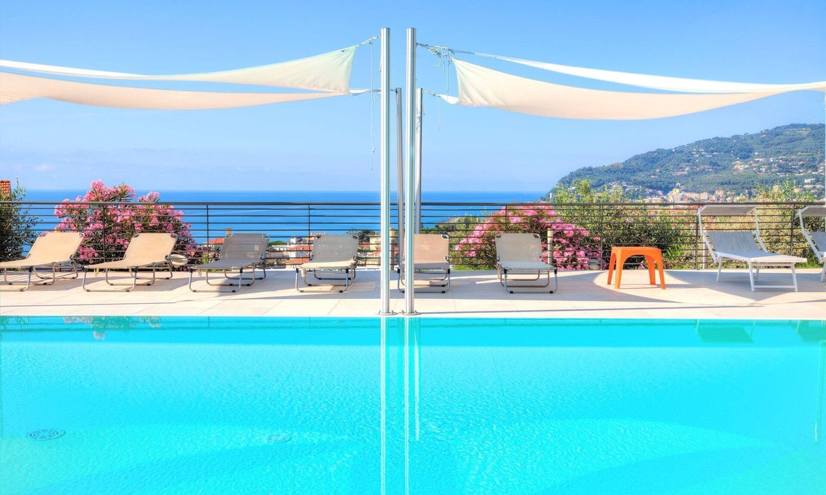 Diano Marina Apartment | ViP Panorama 2, in villa with heated pool