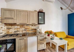 Studio with air conditioning and pool