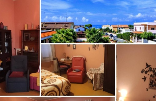 Anzio Villa | 100m>beach, 340m>trainstation to Rome, big garden, BBQ, terrace-view towards sea