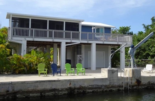 Port Pine Heights House | 2 Bedroom/2 Bath Canal Home in Big Pine - Great Boating Access!