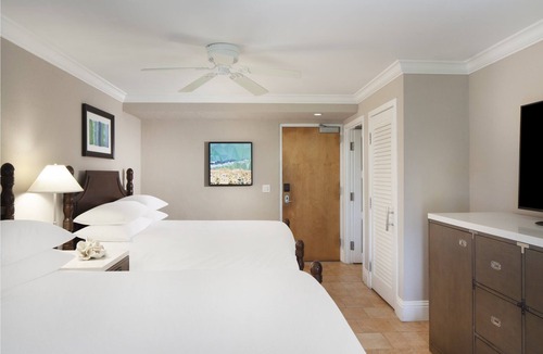 Historic Seaport Hotel | 3 Oceanfront Two Queen, Pier House Resort, Beachfront Leisure, Key West Sunset