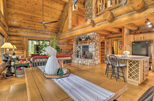 Westcliffe House | A Creek Runs Through It Luxury Log Home