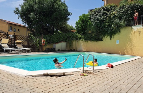 Montescudaio Apartment | A few kilometers from the sea, with a pool and private parking