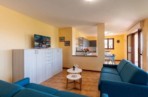 San Lorenzo al Mare Apartment | A welcoming and spacious 100 square meters apartment, perfect for six people, located on the ground floor of a complex of terraced houses.The property is located in San Lorenzo al Mare, in an extremely quiet area surrounded by nature: the typical Liguria
