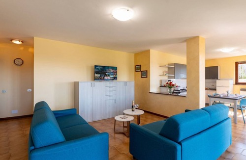 San Lorenzo al Mare Apartment | A welcoming and spacious 100 square meters apartment, perfect for six people, located on the ground floor of a complex of terraced houses.The property is located in San Lorenzo al Mare, in an extremely quiet area surrounded by nature: the typical Liguria