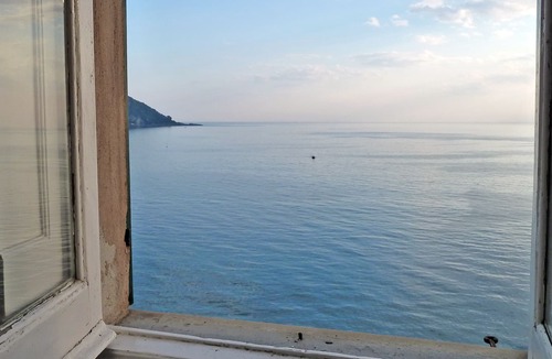 Pontedecimo Apartment | Attic with panoramic terrace with sea View
