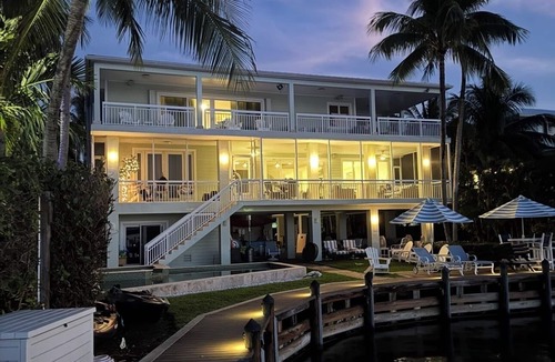 Tavernier House | Bayfront Serenity. 4 En-Suite Bedrooms. 1/2 bath. Elevator. Pool. Private Dock