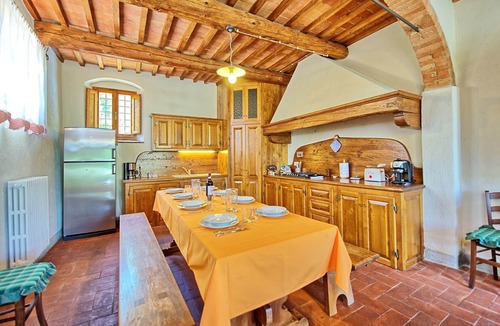 Sant'Andrea in Percussina Villa | Beautiful private villa with private pool, WIFI, A/C, hot tub, TV, panoramic view, close to Florence