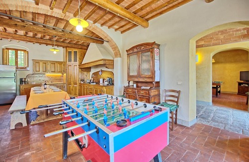 Sant'Andrea in Percussina Villa | Beautiful private villa with private pool, WIFI, A/C, hot tub, TV, panoramic view, close to Florence
