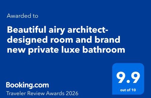 Greater Wilshire - Hancock Park House | Beautiful airy architect-designed room and brand new private luxe bathroom