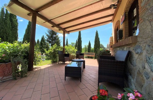 Riparbella Apartment | Beautiful apartment for 6 people with A/C, pool, WIFI, TV and patio
