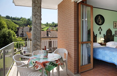 San Matteo Apartment | Beautiful "Iris Apartment," in Piedmont, with shared pool, garden and sauna