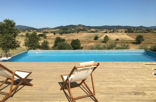 Gavorrano Villa | Beautiful private villa for 11 people with private pool, WIFI, TV, balcony and panoramic view