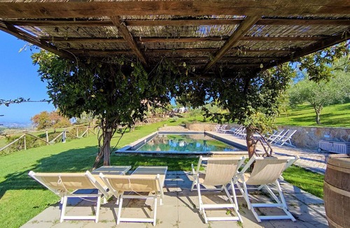 Roccalbegna House | Beautiful private villa for 10 guests with A/C, private pool, WIFI, TV, patio and panoramic view