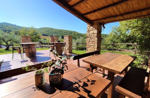 Roccalbegna House | Beautiful private villa for 10 guests with A/C, private pool, WIFI, TV, patio and panoramic view