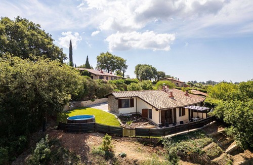 Scansano House | Beautiful private villa with private pool, hot tub, A/C, WIFI, TV, patio and panoramic view