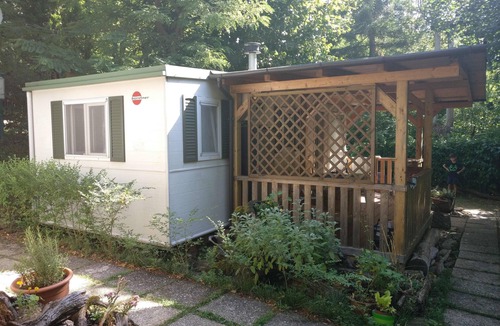 Palazzuolo sul Senio RV Rental | Caravan "Le Sorgenti - Mobile Home 55" with Mountain View, Garden & A/C