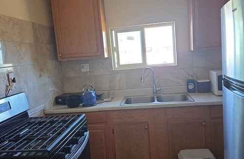 Lancaster Ski Chalet | Cozy 1-bedroom chalet in beautiful Palmdale with Evaporative (swamp) cooler.