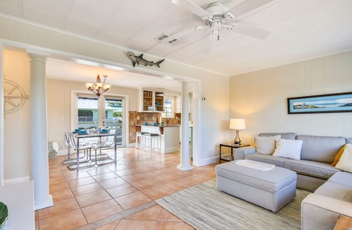 Marathon House | Delightful Canal-Front Home with Private Pool, Gas Grill, WiFi, & Water Views