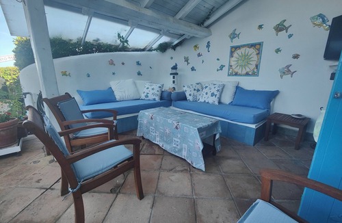 San Felice Circeo Villa | DEPENDANCE IN A PRIVATE VILLA WITH SEA VIEWS WITH OUTSIDE GREEN AREA IN A PRIVATE VILLA