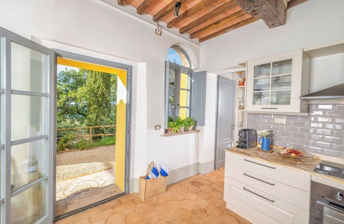 Montalcino Apartment | Elegant Tuscan Apartment with Fireplace and Countryside Views