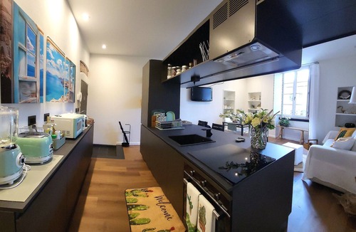 Chiavari Apartment | Historic Center, 'Piazzetta della Torre' Apartment with Air Conditioning and Wi-Fi