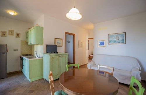 Patresi Apartment | It consists of a large living room with kitchenette, a double bedroom, a twin bedroom and a single b
