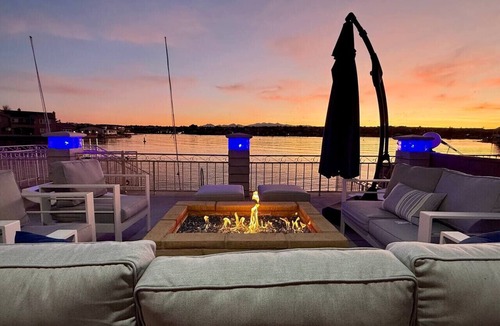 Victorville House | Lakeside Paradise - Hot Tub, Dock, 5bdrm, Firepit