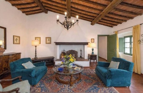 Suvereto House | Large Apartment in Tuscan Farmhouse with Pool and Fireplace