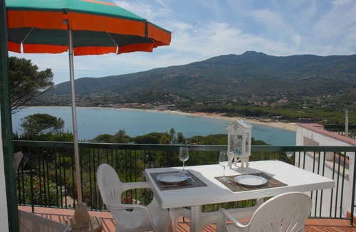 Campo nell'Elba Apartment | Marina di campo, panoramic terrace with sea view