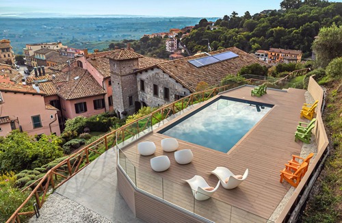Soriano nel Cimino Apartment | Modern Studio | 17th Century Resort | Sleeps 2