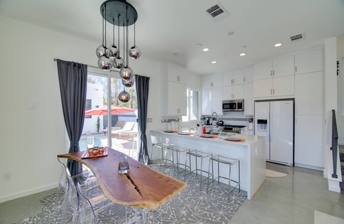 Chino Canyon House | Mountain-View Deck + Pool: Luxe Palm Springs Home