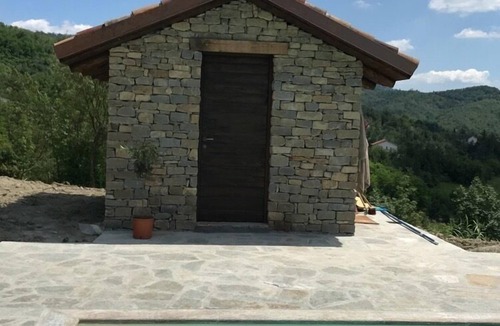Cartosio House | Newly built authentic stone house with infinity pool