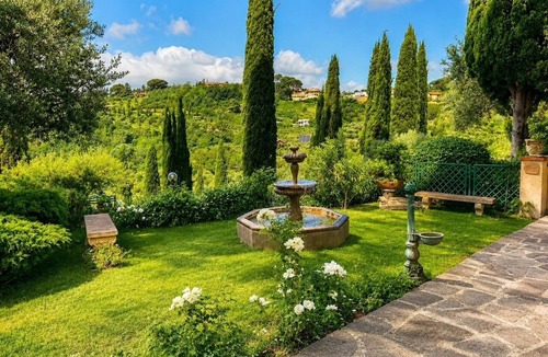 Morlupo House | Olive Tree House nestled in romantic greenery with fireplace