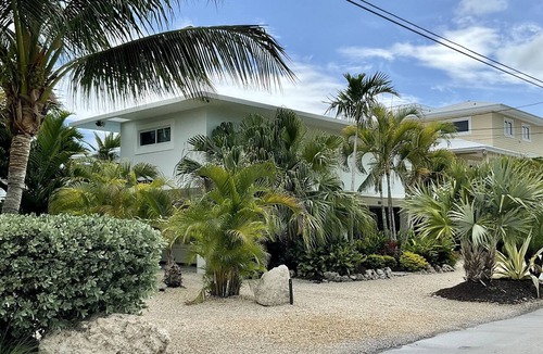 Tavernier House | Renovated Islamorada lush canal home with 2nd fl pool, ocean views and boat dock