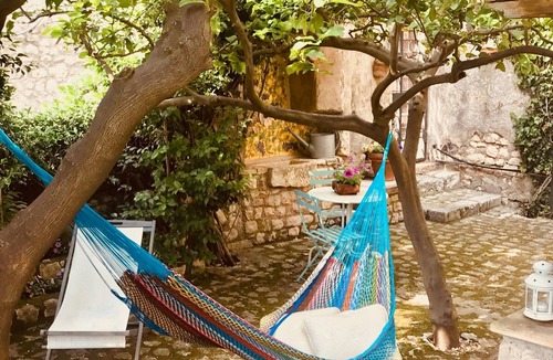 Sermoneta Villa | Sermoneta Historic Stone Village House With Pool in a Medieval Hill Town Close to Rome and Naples