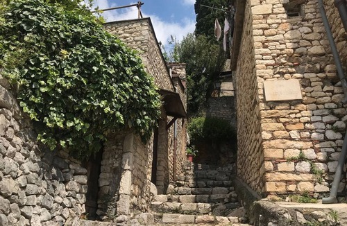 Sermoneta Villa | Sermoneta Historic Stone Village House With Pool in a Medieval Hill Town Close to Rome and Naples
