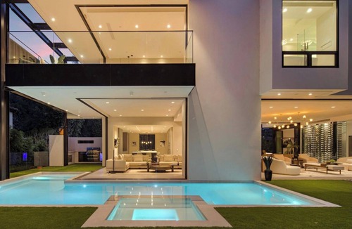 Bel Air House | Stone Canyon - Bel Air Architectural Icon w/Pool, Spa & Guest House