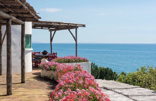 San Felice Circeo Villa | Stunning private villa for 12 guests with A/C, WIFI, TV, patio, pets allowed and panoramic view