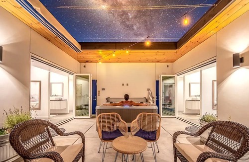 Yucca Valley Villa | Stunning Yucca Valley Rental with a Hot Tub for Glamping in California