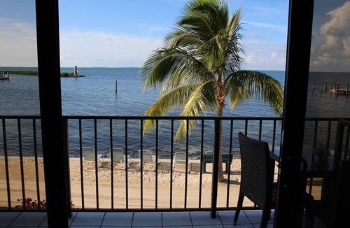 Islamorada Condo | Sunset from our own Private Balcony Directly over the Bay